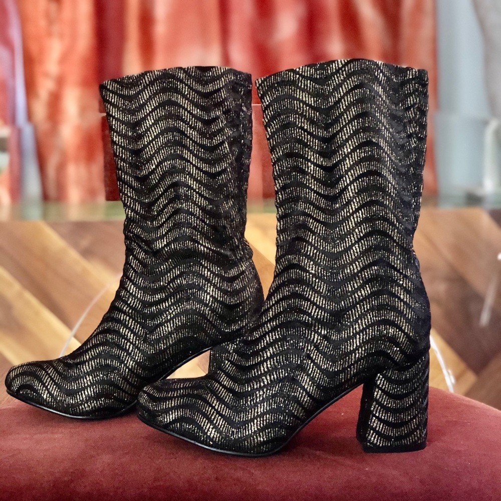 Glam and holiday festive booties!